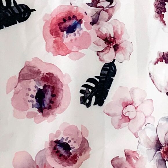 CBR Floral Print Button Up Long Sleeve Blouse - Picture 3 of 4